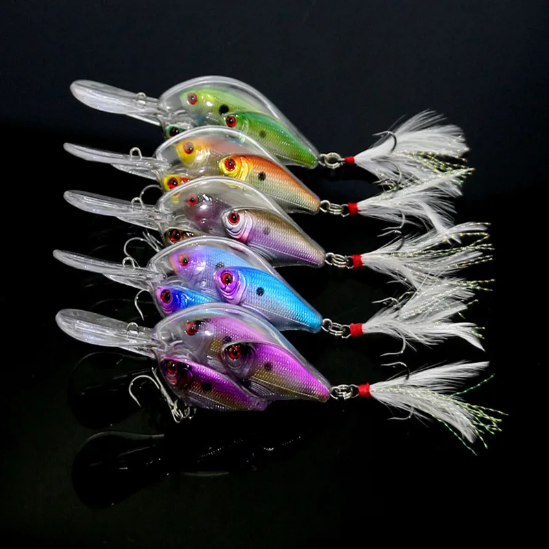 

9.7cm 17G Isca Artificial Hard Bait Pesca Minnow Fishing Lures Wobbler Crankbait Hook 3D Eyes Fishing Crankbait