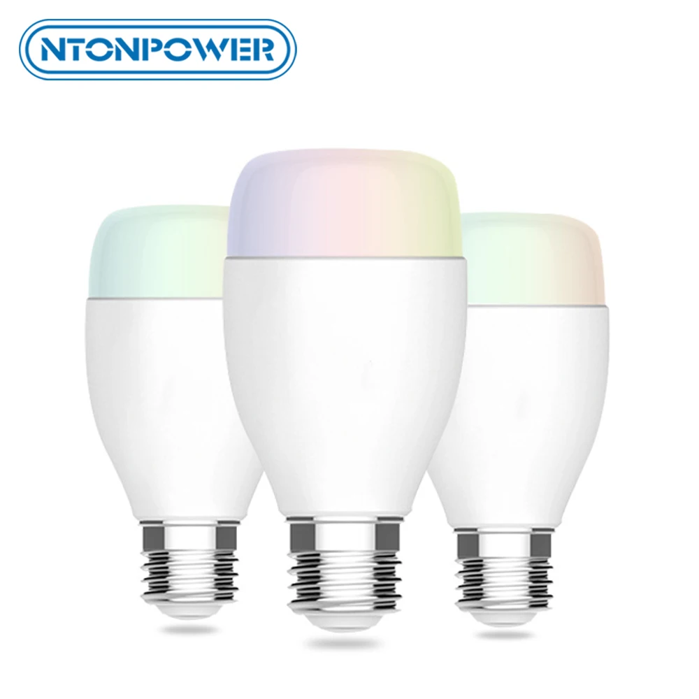 Умная Светодиодная лампа NTONPOWER WiFi с регулируемой яркостью для дома таймером