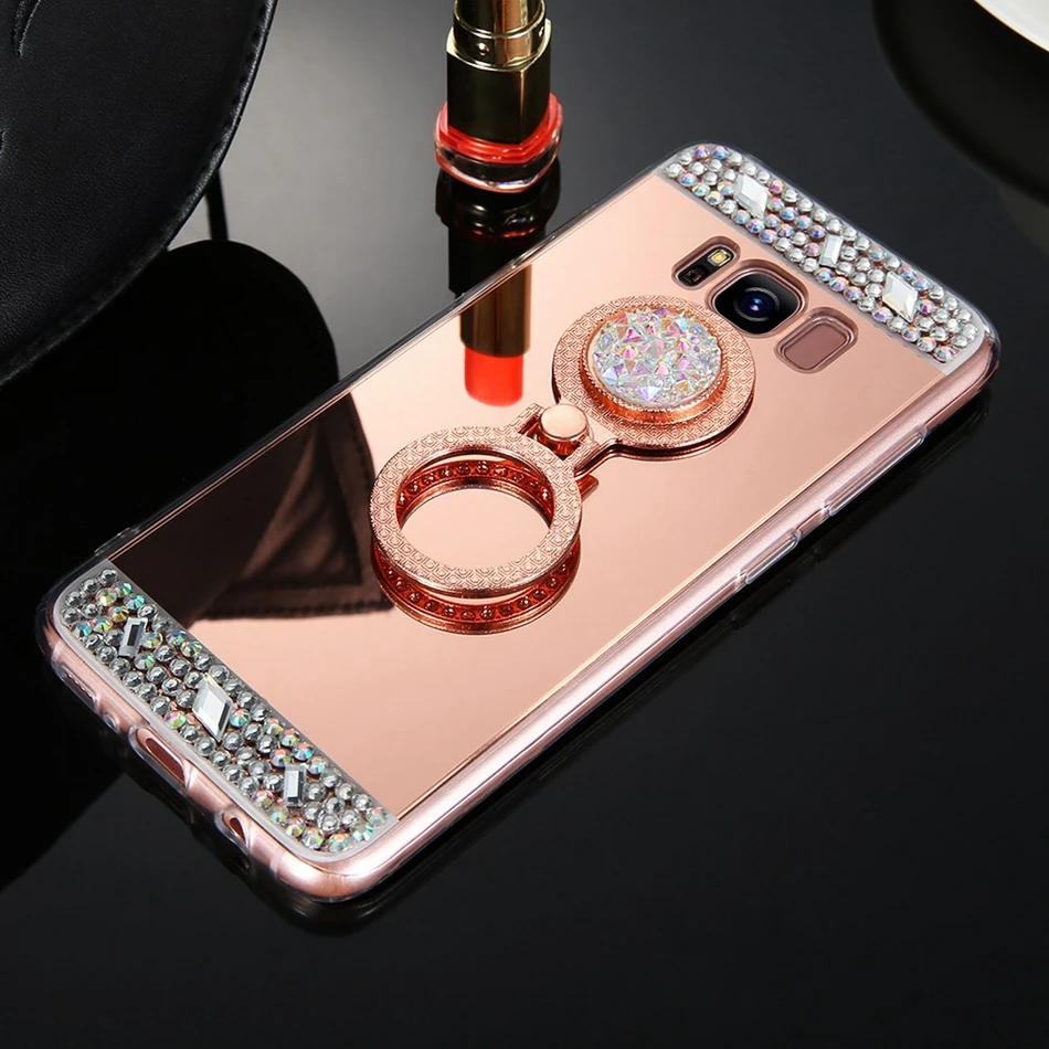 Чехол для Samsung S20 Ultra S10 S10e S9 S8 S7 S6 Edge Plus Note 10 9 8 мягкий зеркальный чехол |