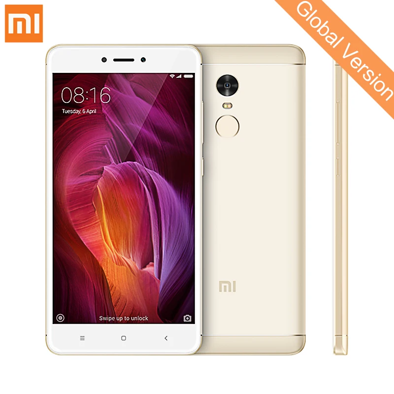 Глобальная версия Xiaomi Redmi Note 4 Qualcom ГБ 64 мобильных телефонов Snapdragon 625 13.0MP
