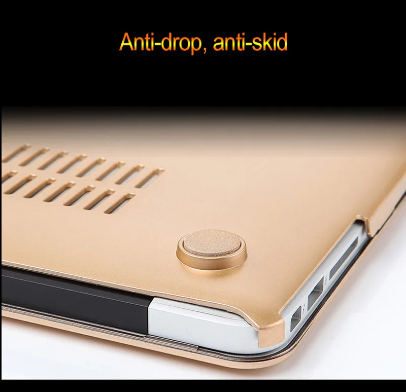 Золотой жесткий чехол с принтом для Apple Macbook Air 11 13 Pro 13 15 retina 12 13 15 для MacBook Air 13 чехол для ноутбука
