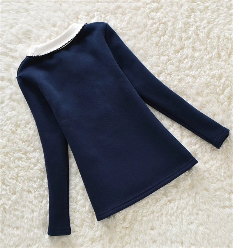 2016 Осенняя Блузка для девочек детская одежда с милым бантом Детская рубашка