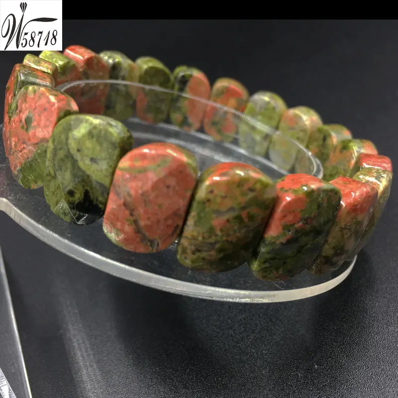 Unakite G8512 Опал унакит Jasp авантюрин Howlite кристалл золотой камень Flourite бусины стрейч браслет 7," WB639 - Окраска металла: Unakite G8512
