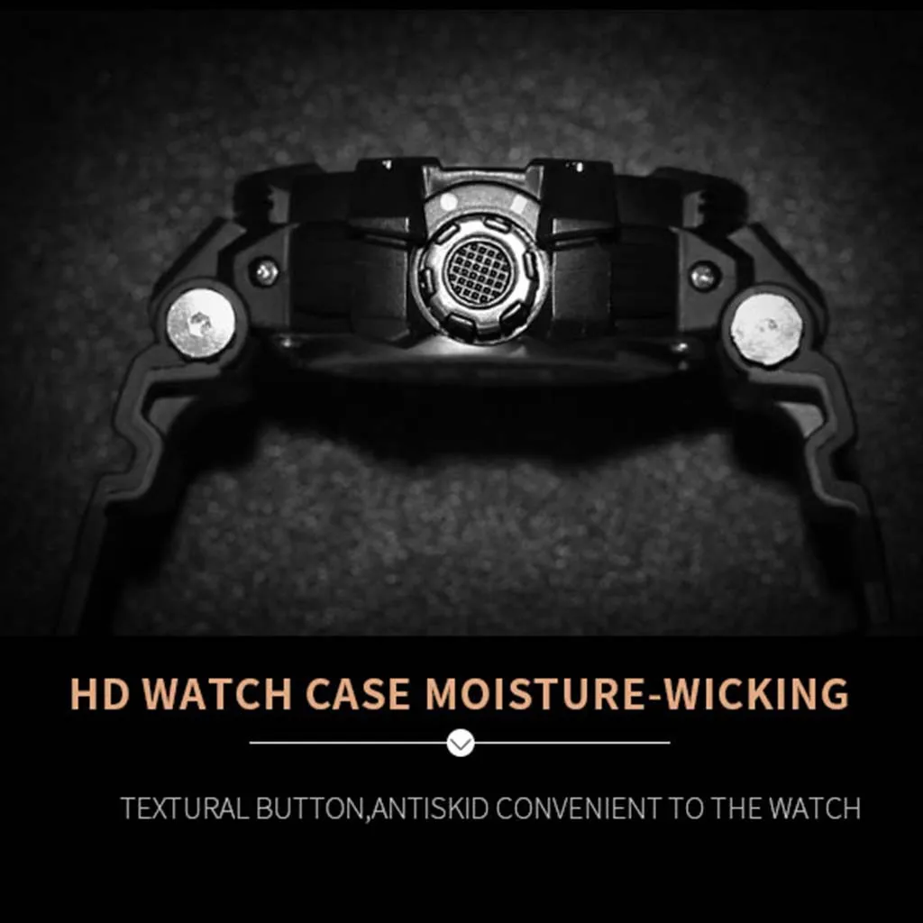 

DAIGELO Mens Watches Fashion Outdoor Waterproof Multi-function Dual Display Mens Electronic Clock Wristwatch New 2021 Clock