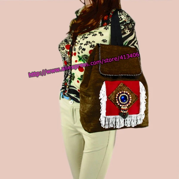 

Tribal Vintage Hmong Thai Indian Ethnic Boho hippie ethnic bag, rucksack backpack bag SYS-261