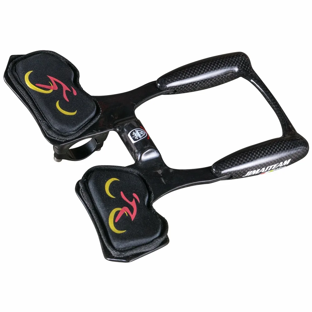 Дешево Велосипедный удлинитель JIMAITEAM Bullhorn TT, для триатлона, велосипеда, 31,8 мм, 3K, глянцевый карбоновый Аэро-бар