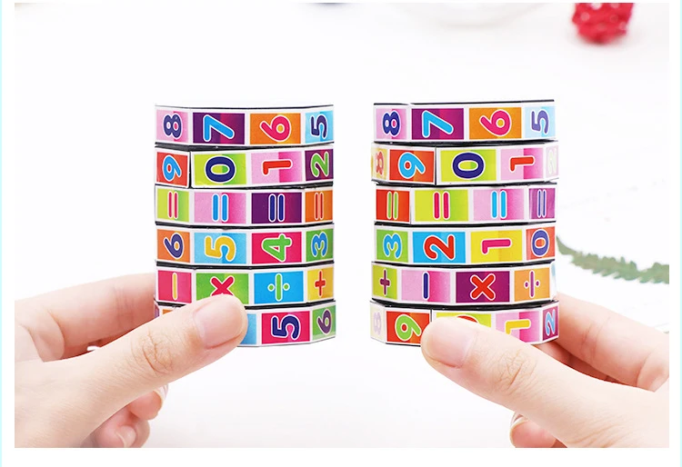 Игра-Головоломка Детские игрушки цифровой Куб детские развивающие Обучающие математике игрушки цифры игрушки Magic Cube для детей подарок