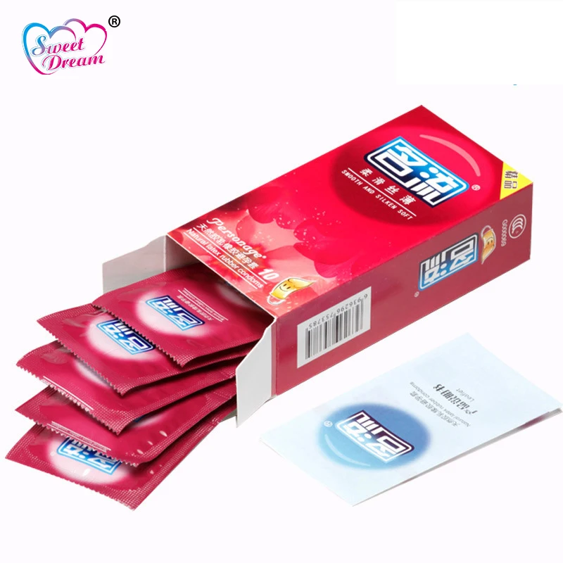 Personage Sex Condoms 10 Pcs/Lot Smooth Silken Soft Latex for Men Lubricated Contraception Toy Products LF-027 | Красота и здоровье