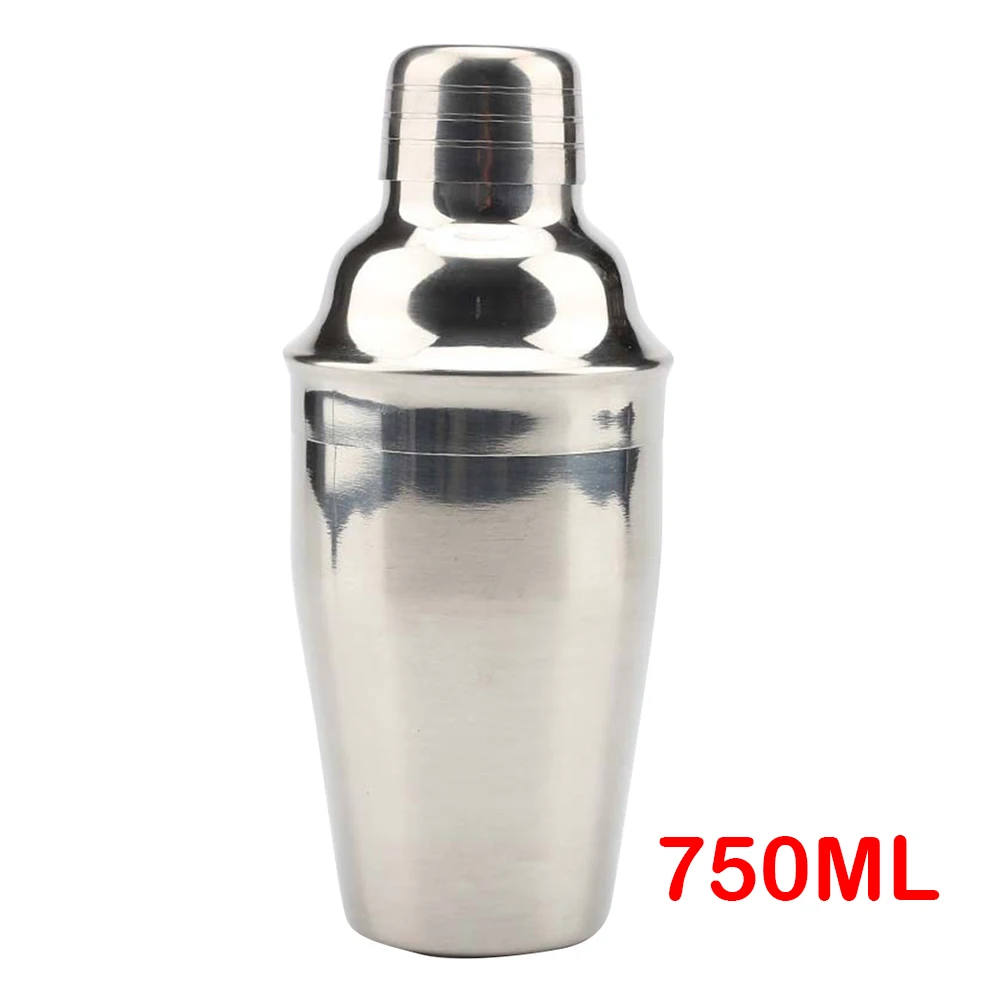750ML 550/600/750 мл Нержавеющая сталь шейкер для коктейлей винный мартини Бостонский шейкер Смеситель для бар вечерние инструменты бармена Барные аксессуары - Цвет: 750ML