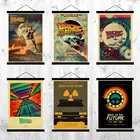 Американская Научная фантастика кино Назад в будущее Плакаты для домакомнаты настенная декоративная живопись крафт-бумага печатные плакаты