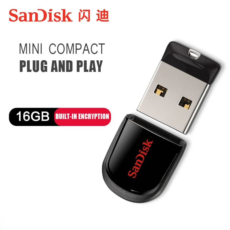 Оригинальный SanDisk SDCZ33 USB Stick mini флэшки 8 ГБ 16 32 64 2 0 флешки flash автомобиля U диск