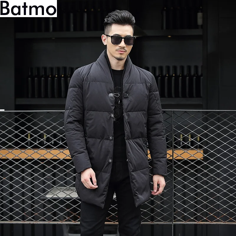 Batmo 2017 Новое поступление зимняя высокое качество 95% белый утиный пух однобортная