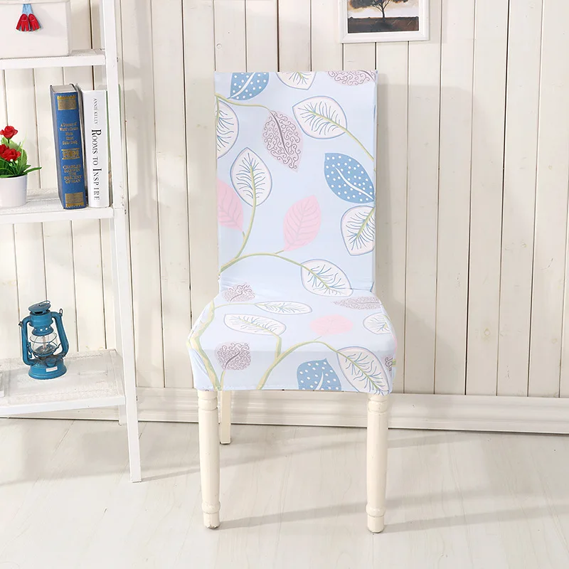 

Colorful Pattern Strech Home Decor Dining Chair Cover Spandex Decoration covering Office Banquet Hotel chair Covers
