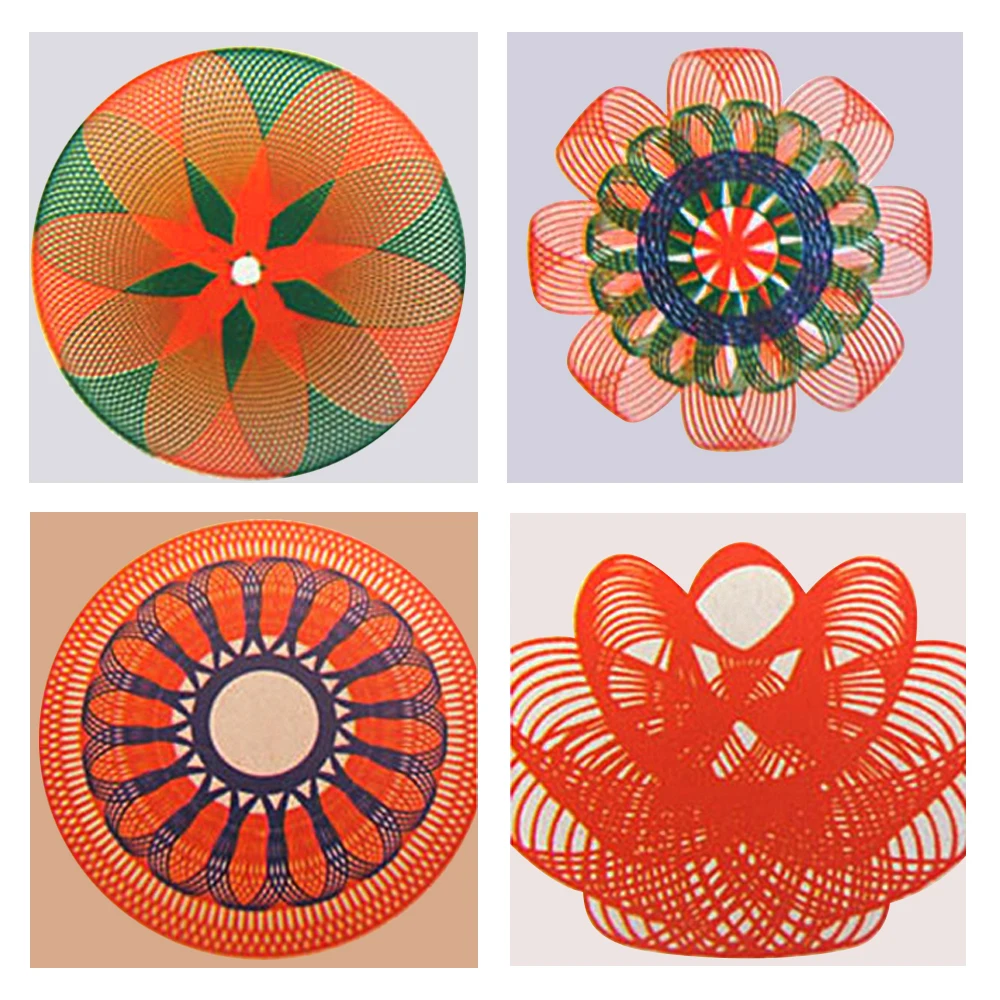2018 Новый spirograf Делюкс набор дизайн олова Рисование спиральные конструкции
