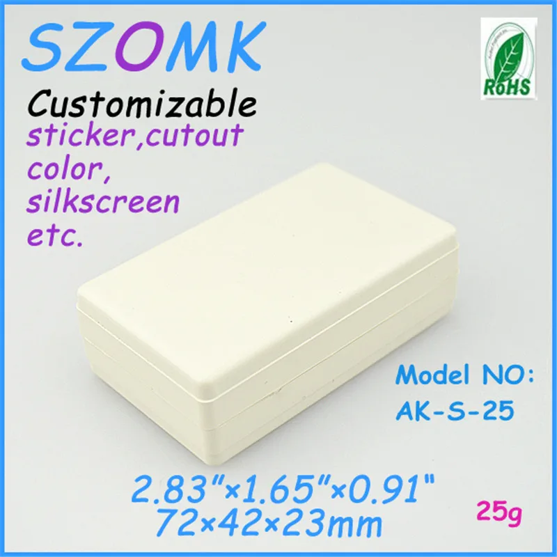 2 шт./лот Электроника abs корпус Пластиковая распределительная коробка 72x42x23 мм|box