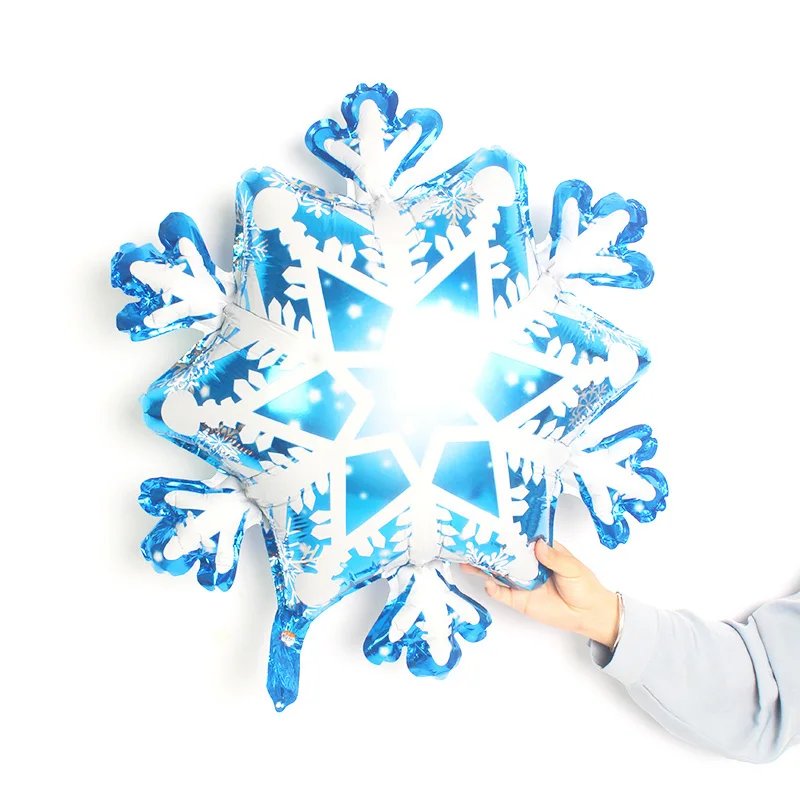 Christmas foil balloons snowflake Frozen Snowflake Clear Air Balloons Toy Ball Wedding Birthday Party | Дом и сад