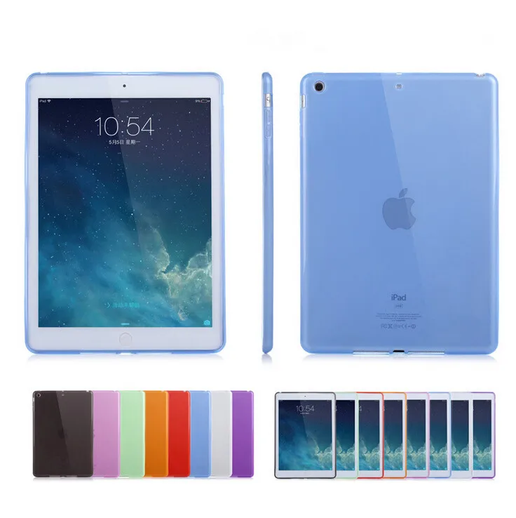 Силиконовая тонкая мягкая Задняя накладка чехла из ТПУ для Apple iPad Air 1 2 легкий