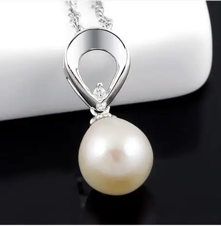Fashion necklace &amppendant Pearls pendant 925 sterling silver wedding gift SP0026PL | Украшения и аксессуары