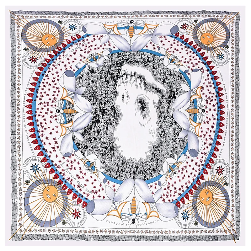 Женский маленький квадратный шарф, роскошный брендовый Шелковый платок с принтом, стильный женский шарф, бандана, украшение