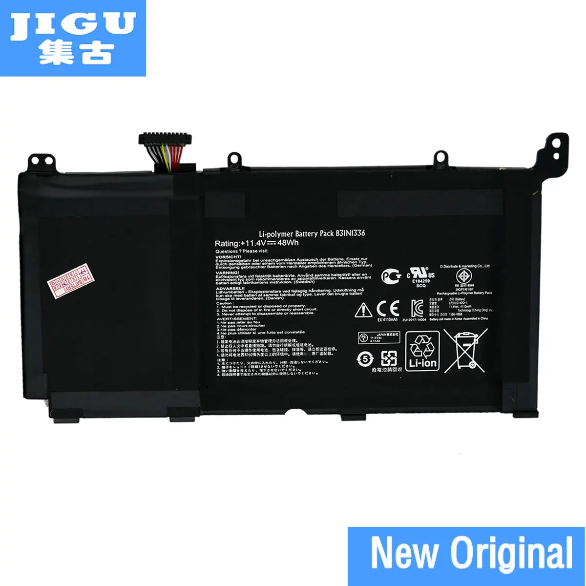 

JIGU Original laptop Battery B31N1336 For ASUS VivoBook S551 S55IL S551LN-1A 11.4V 48WH B31N1336 BATTERIES