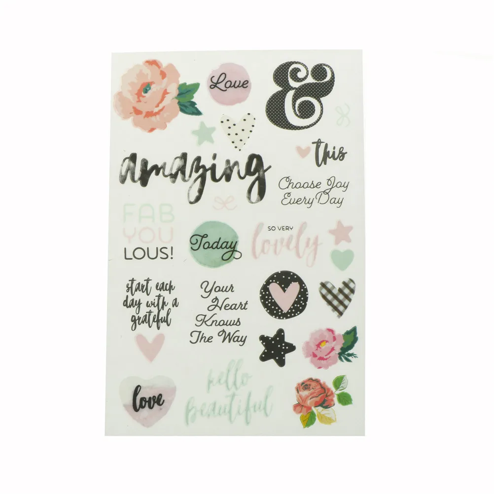 Наклейки самоклеящиеся цветные с алфавитом для скрапбукинга изготовления