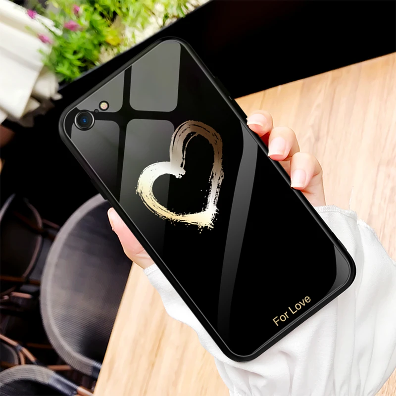 Чехол для телефона для iPhone XS MAX XR 6 Plus 6s 7 8 X Мягкий защитный чехол рамка бампер задняя крышка Закаленное стекло чехол для iPhone X 8 чехол