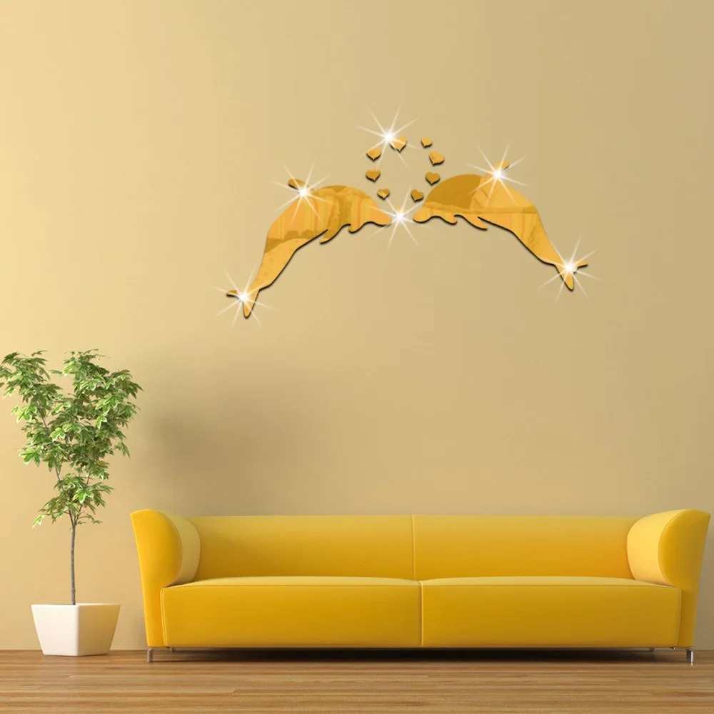 Зеркальная настенная паста Funlife дельфин парная зеркальная новое украшение для