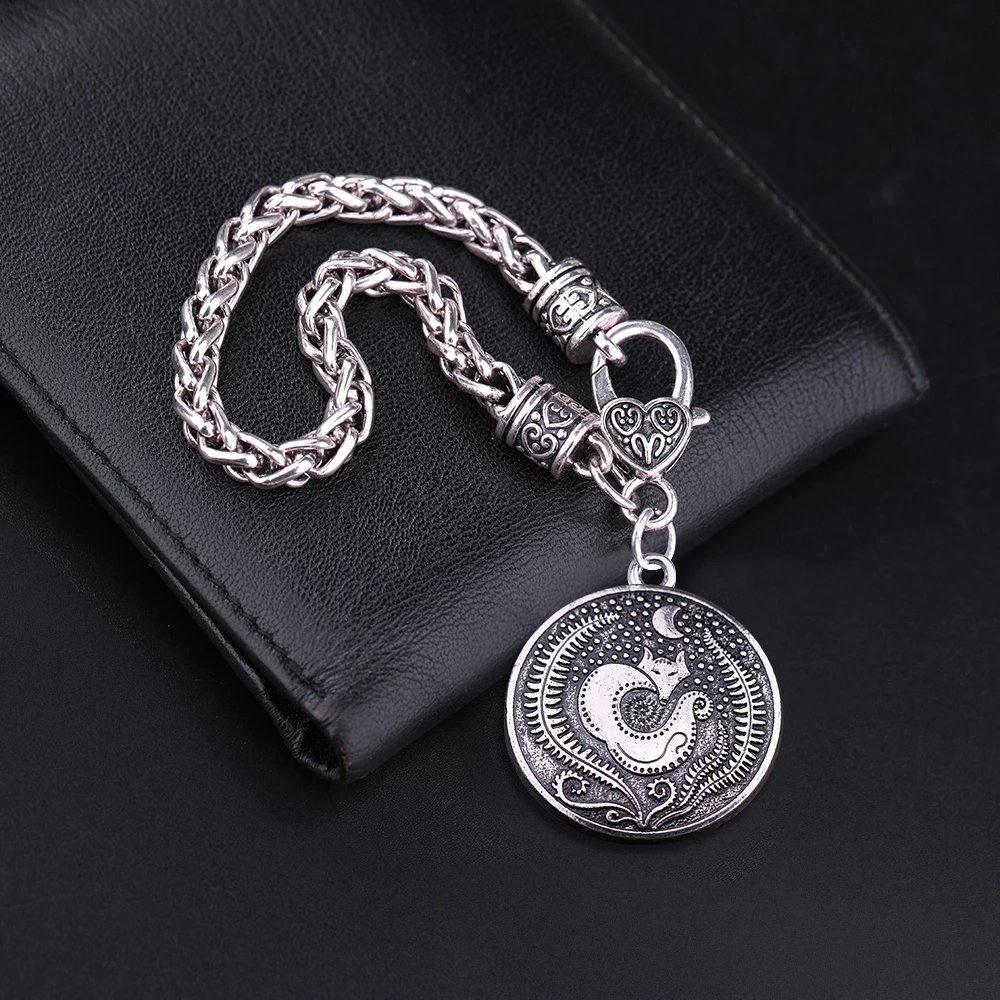 Браслет Teamer Viking лиса Triquetra Fenrir браслеты с подвесками в виде животных мужские