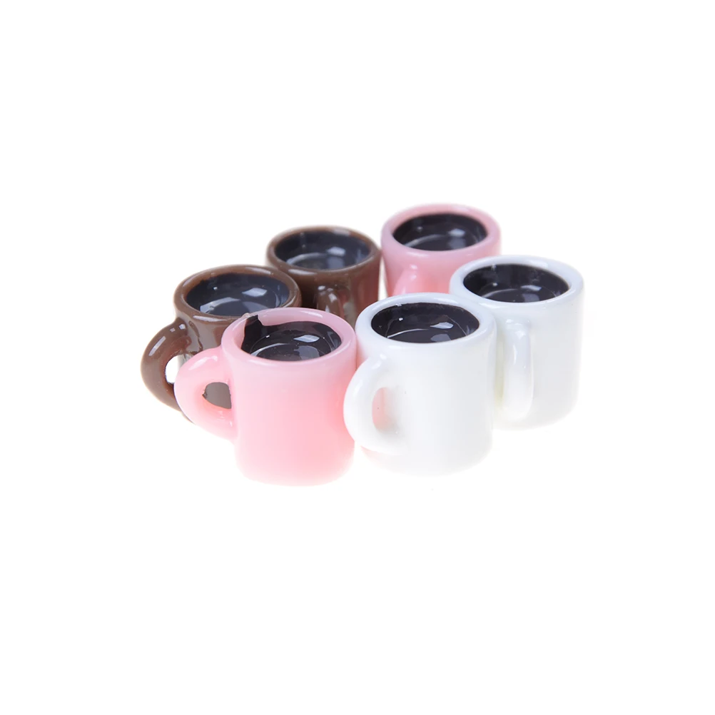 

4PCS New Coffee Cup Miniature Dollhouse Kitchen Room Food Drink Home Tableware Decors Doll Accessories Wholesale