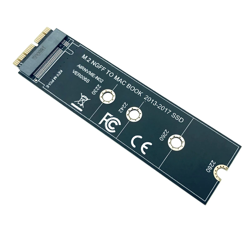 Переходники для SSD M2 на Macbook Air 2013 2014 2015 2016 2017 M.2 M ключ PCIe X4 NGFF Apple