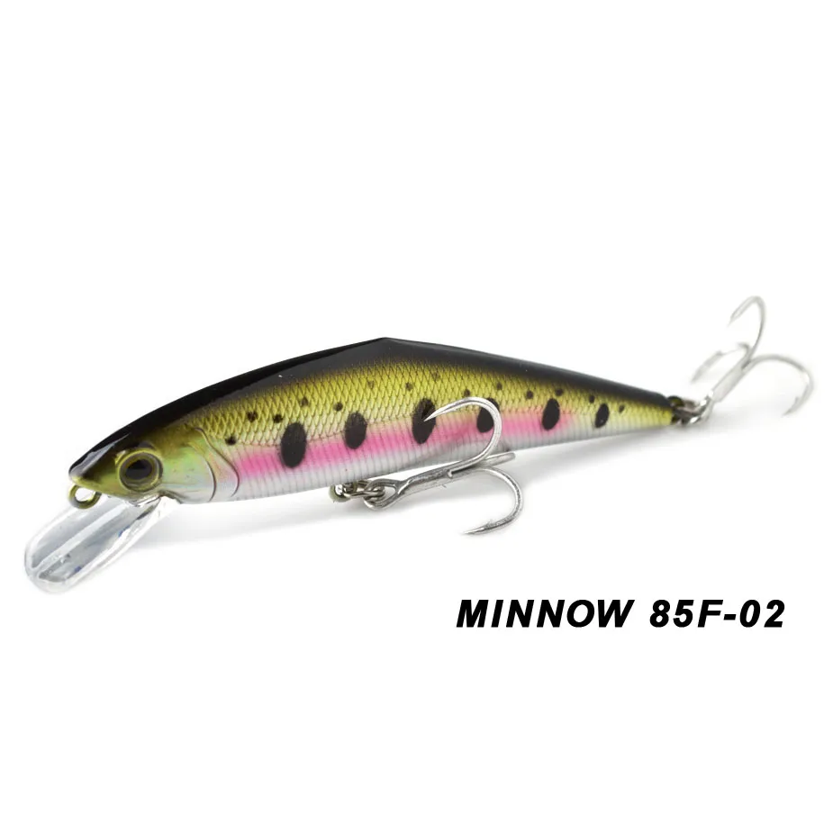 Color 02 TOMA 85F Minnow Fishing Lure 85mm 15g Floating Hard Baits Iscas Artificial Minnow Wobbler Bass Pike Bait Fishing Tackle - Цвет: Color 02