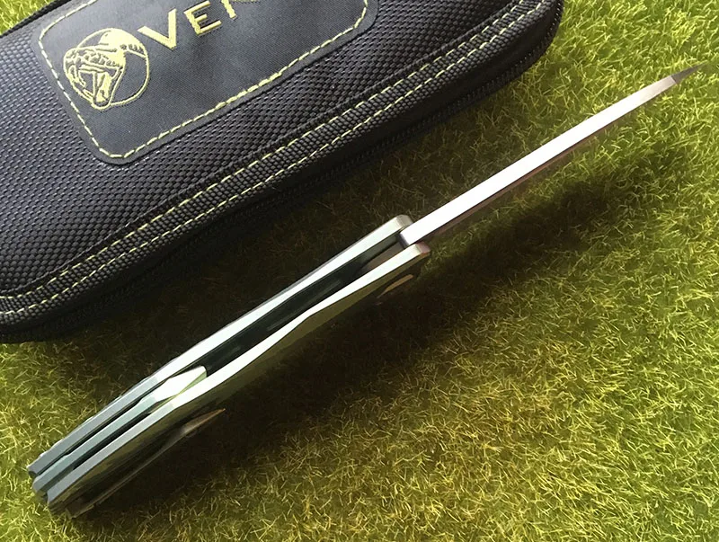 Складной нож Kevin John VENOM S35VN blade TC4 титановые походные охотничьи карманные фруктовые