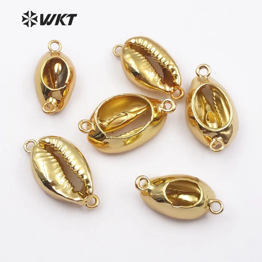 Модная женская! Подвеска в виде ракушки горячая Распродажа Cowrie с золотым