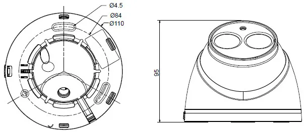 Dahua HAC-HDW1200E камера безопасности 1/2. " cmos 2 мегапикселя ИК 30 м IP67 DH-HAC-HDW1200E уличная HDCVI камера