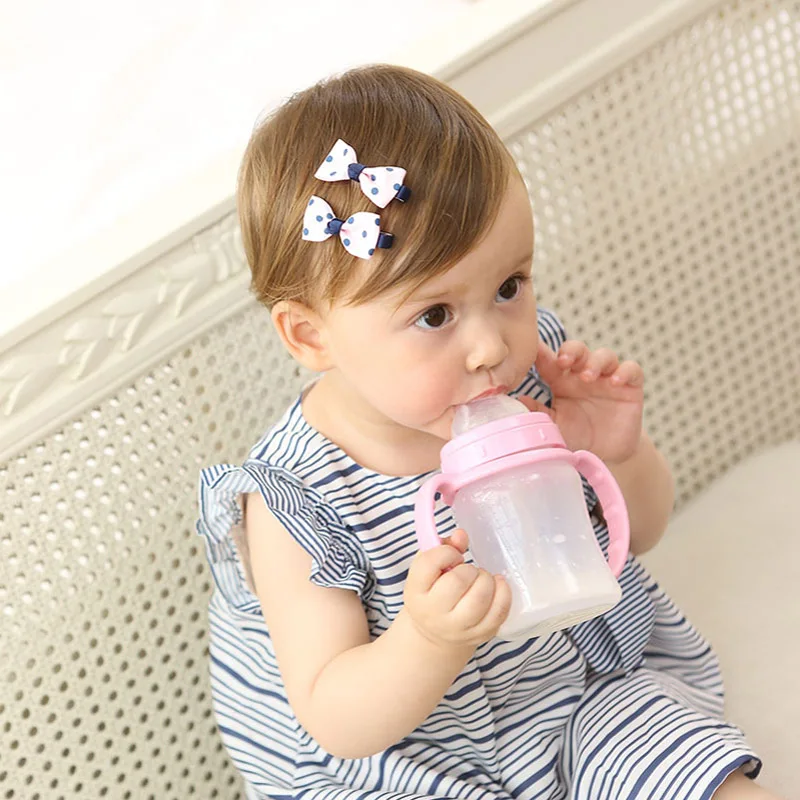 MIXIU 4pcs/set Cute Children Hair Clip Accessories Headwear Baby Ribbon Bow Kids Girls Hairpins Full Cover Clips | Детская одежда и
