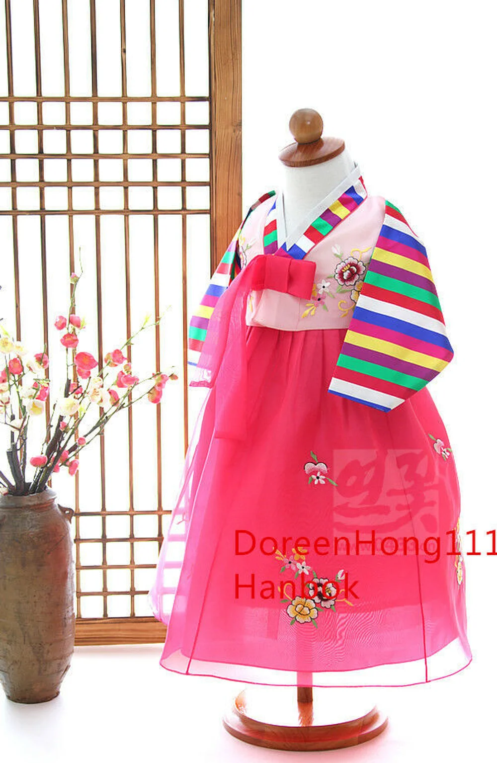 Korean Tradtional Girl Hanbok Dress 1st Birthday Party Dolbok | Тематическая одежда и униформа