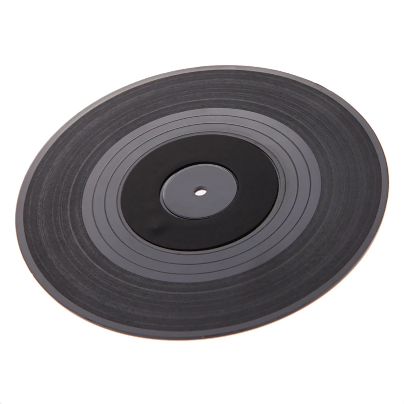 Retro Vinyl Drink Coasters Table Cup Mat Home Decor CD Record Coffee Placemat Tableware Gadgets | Дом и сад