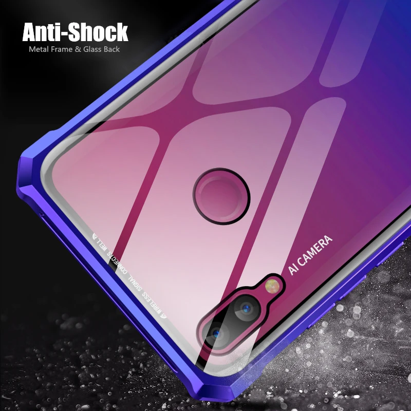 OMEVE для huawei Enjoy Max чехол металлический сплав рамка Прозрачная закаленное стекло задняя крышка для huawei Y Max защита телефона от падения Чехол s