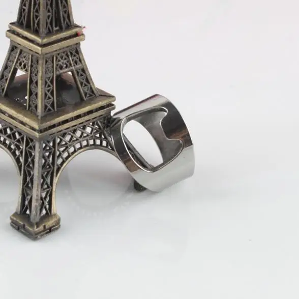 Beer bottle opener rings 316L Stainless Steel finger ring men women jewelry wholesale | Украшения и аксессуары