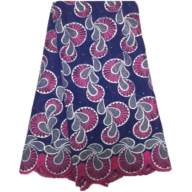 Multi Цвет в нигерийском стиле Кружево ткани 2017 Африканский швейцарский вуаль