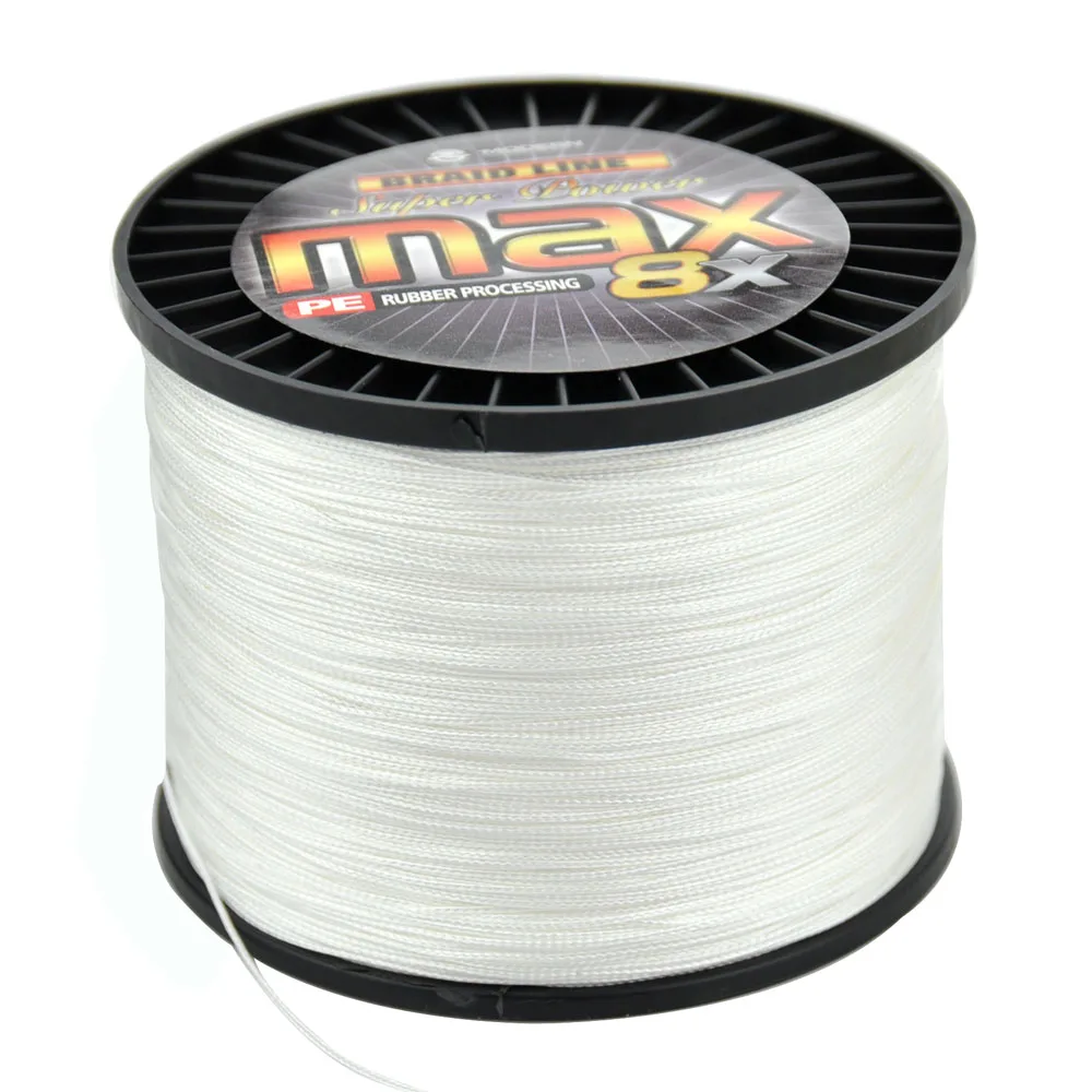 Современная плетеная рыболовная леска марки 1000 м MAX8X многонитевая PE