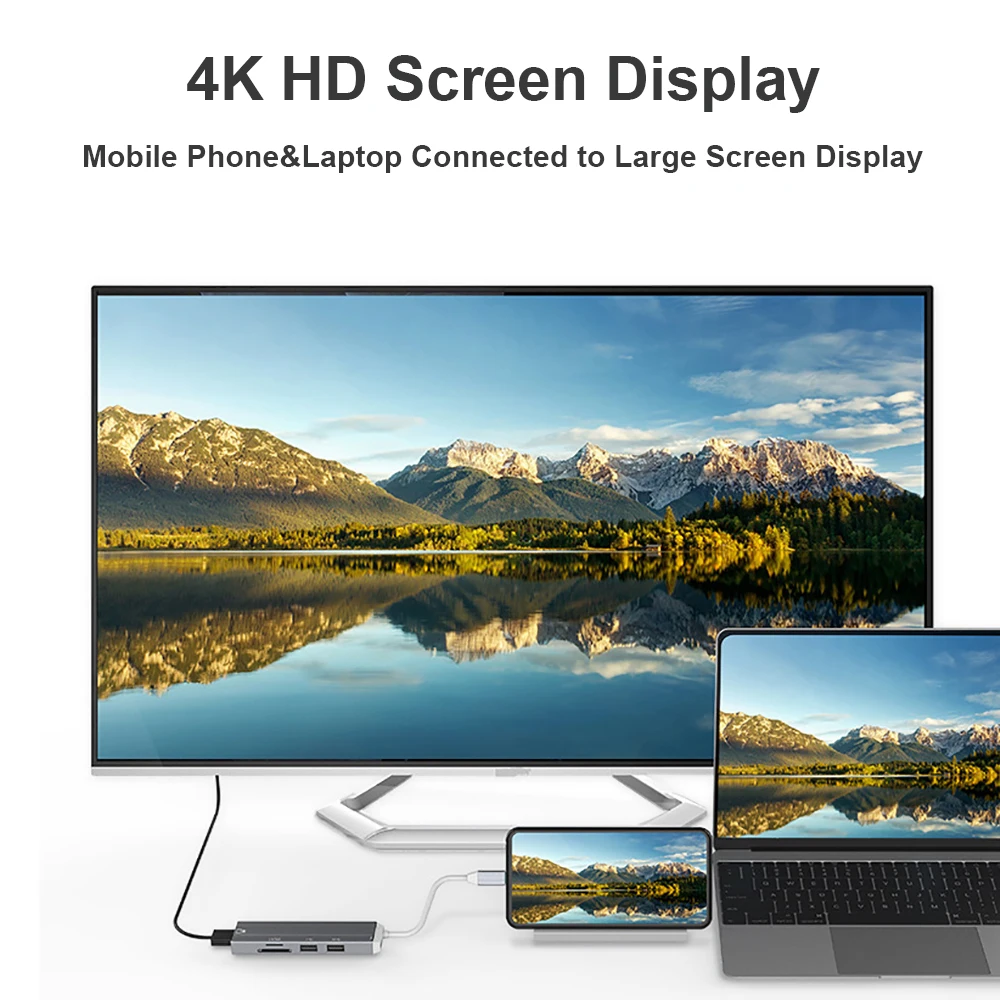OULLX USB 3 1 Мульти концентратор сплиттер с разъемами типа C SD Micro кардридер ПК