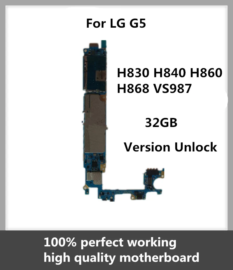 Оригинальная материнская плата для LG G5 H830 32 ГБ Заводская разблокировка с полными