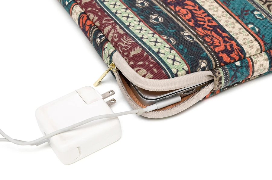 Waterproof Canvas Printing Women Men Sleeve Laptop Bag For Macbook Air 13 Pro 11 12 14 15 Case For Xiaomi Asus Lenovo Cover