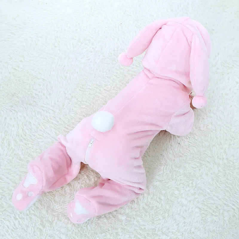 SAILEROAD Baby Girls Boys Winter Kigurumi Pajamas Cartoon Cute Rabbit Animal Onesies Kids Sleepwear Flannel Warm Jumpsuit Pijama