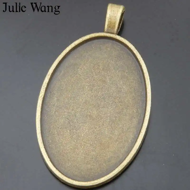 

10 шт., основа для кабошона Julie Wang размером 30*20 мм