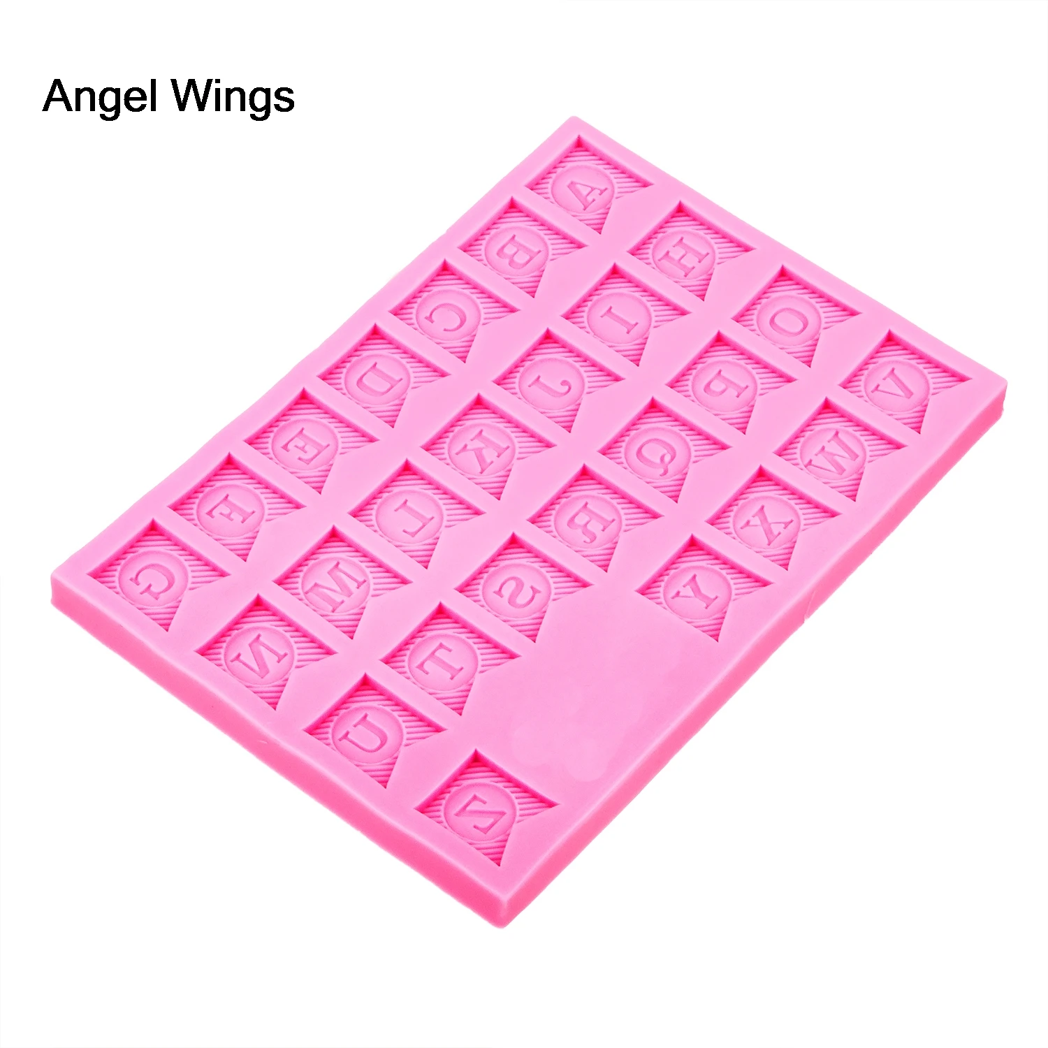 Силиконовая форма ангельские крылья для торта 26 букв | Дом и сад