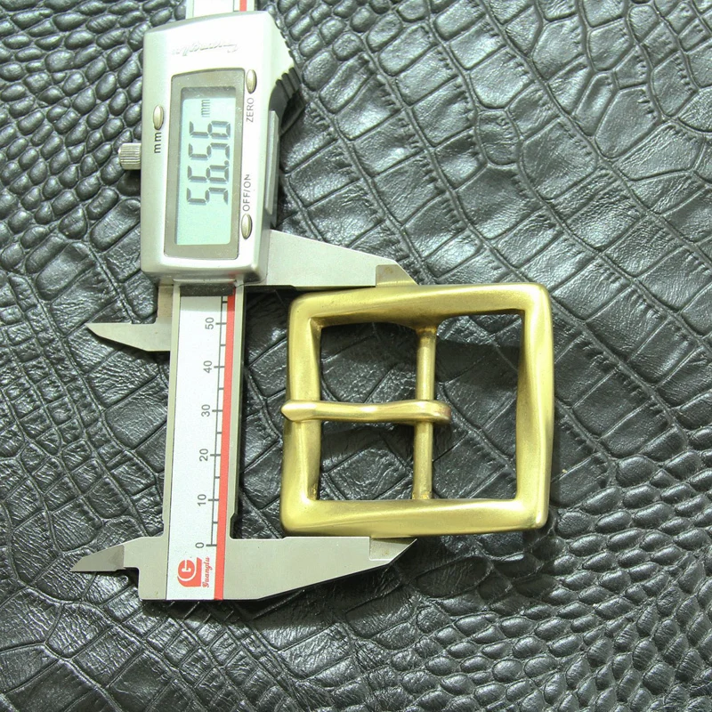 1-1/2 ''твердая латунная пряжка для ремня винтажная Мужская пряжка для ремня кожевенное ремесло#40-14