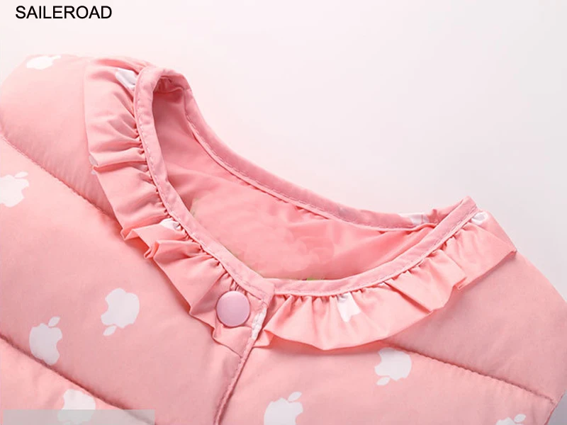 ПАРУСНАЯ 2 7 Т Осень Зима Сладкие детские Девочки Куртки Хлопок Теплый Детский
