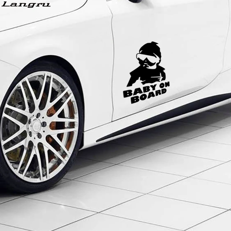 Langru новый стиль Детские на борту Забавные милые автомобильные Стайлинг похмелье